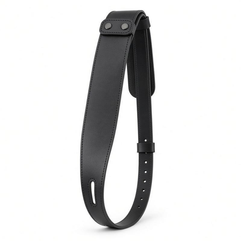 D'Addario Leather Guitar Strap Black